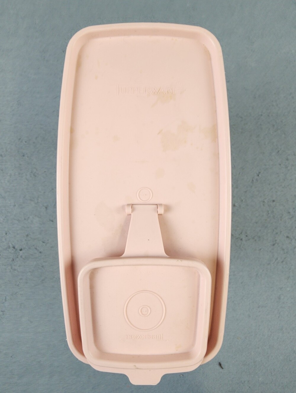Vintage Tupperware Super Cereal Storer 1588-Sheer Base With Pink Pouring Lid - Picture 2 of 5
